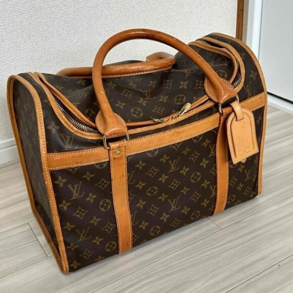 Louis Vuitton Sac Chien 40 Dog Carrier Monogram Pet Travel Bag Purse - Picture 3 of 16